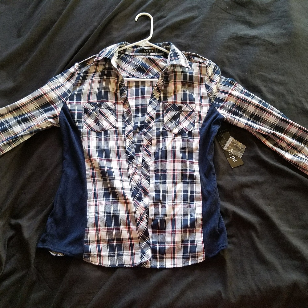 flannel blouse